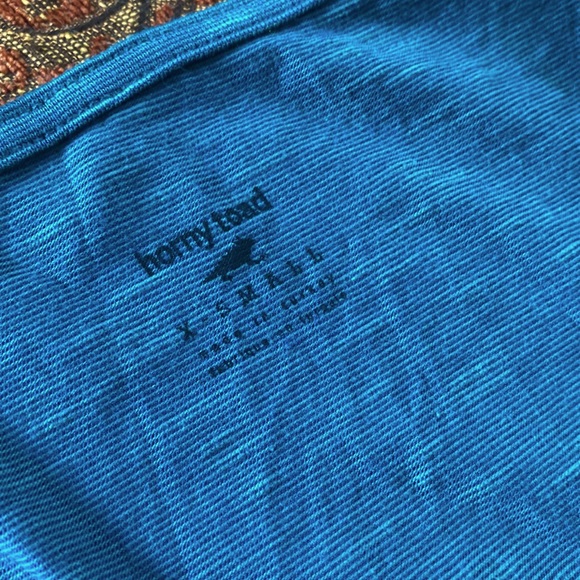 Horny Toad Empirical dress Turquoise short Sleeve wrap nursing amazing cotton XS - Picture 7 of 11